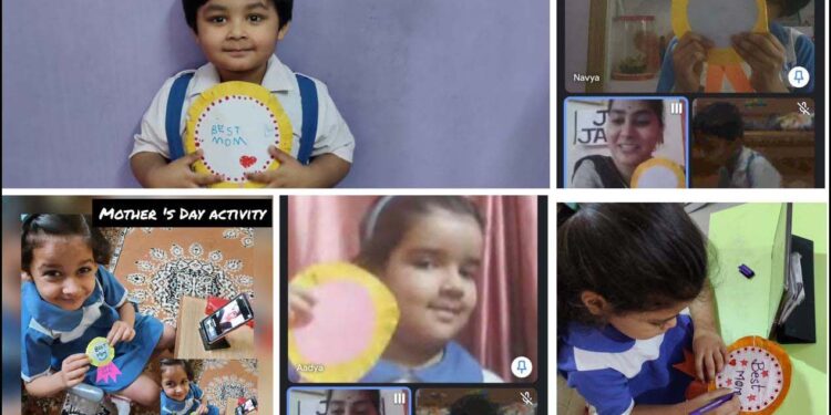 सी.एम.एस. छात्रों ने ऑनलाइन  मनाया ‘इण्टरनेशनल मदर्स डे’