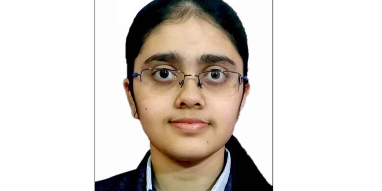 इण्डियन नेशनल ओलम्पियाड में सी.एम.एस. छात्रा ने 40वीं ऑल  इण्डिया रैंक अर्जित की