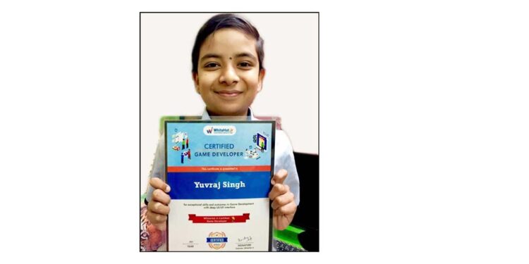 सी.एम.एस. छात्र को ‘व्हाइटहैट सर्टिफाइड गेम डेवलपर’ का खिताब