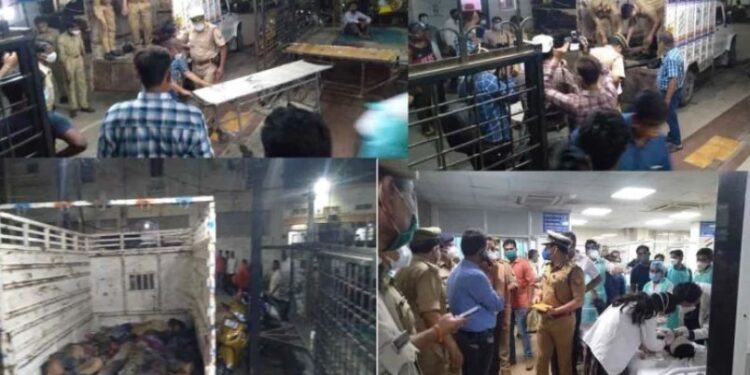 यूपी: कानपुर में टेंपो और एसी बस में भीषण टक्कर