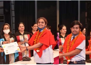 क्लैट परीक्षा में चयनित सी.एम.एस. के 47 छात्र सम्मानित