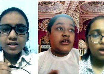 कविता लेखन व चित्रण द्वारा बहुमुखी प्रतिभा का जोरदार प्रदर्शन किया प्रतिभागी छात्रों ने