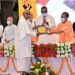 मुख्यमंत्री श्री योगी आदित्यनाथ द्वारा डा. जगदीश गाँधी सम्मानित