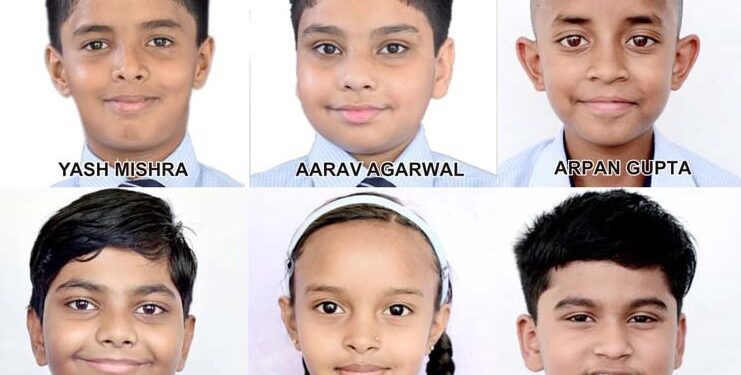 इण्टरनेशनल बेन्चमार्क टेस्ट में सी.एम.एस.  छात्रों ने अर्जित की विश्व में प्रथम रैंक￼