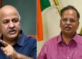 मनीष सिसोदिया और सत्येंद्र जैन हों बर्खास्त, BJP नेता केजरीवाल के घर के बाहर धरने पर बैठे