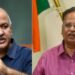 मनीष सिसोदिया और सत्येंद्र जैन हों बर्खास्त, BJP नेता केजरीवाल के घर के बाहर धरने पर बैठे