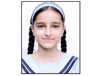 सी.एम.एस. छात्रा आलिया को कम्प्यूडॉन जूनियर चैम्पियनशिप में नेशनल लेवल पर प्रथम रैंक
