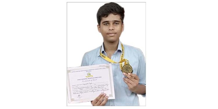 राज्य स्तरीय स्केटिंग प्रतियोगिता में सी.एम.एस. छात्र को गोल्ड मेडल￼