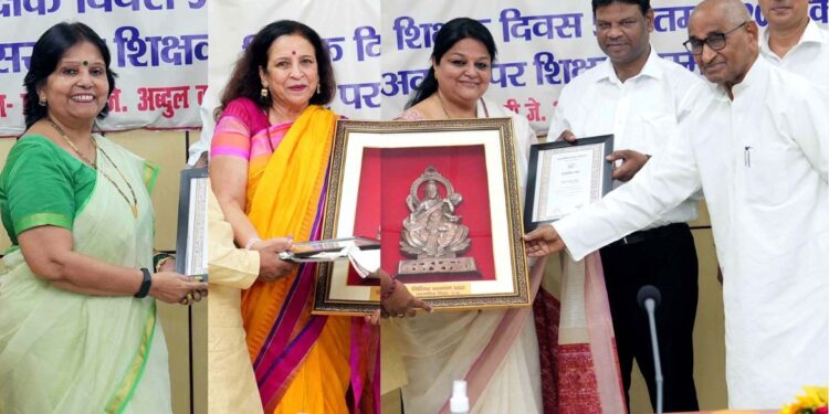 शैक्षिक क्षेत्र में उत्कृष्टता हेतु सी.एम.एस. प्रधानाचार्यायें डी.एम. द्वारा सम्मानित￼