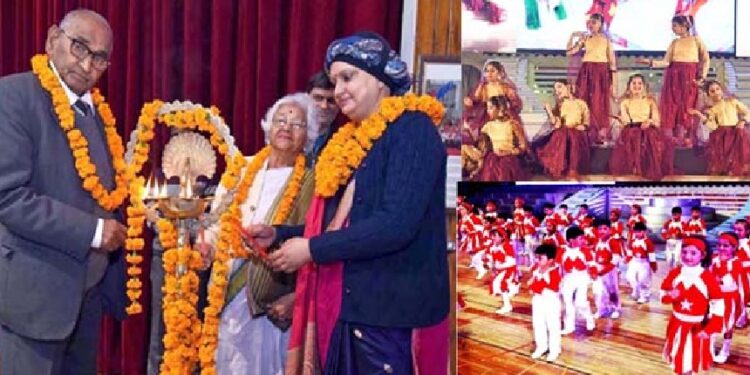 शिक्षात्मक-साँस्कृतिक कार्यक्रमों की इन्द्रधनुषी  छटा बिखेरी सी.एम.एस. छात्रों ने