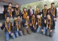 जापान से स्वदेश लौटने पर सी.एम.एस. छात्र दल का भव्य स्वागत