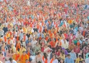 पितृ पर्वत पर 51 हजार लोगों ने किया हनुमान चालीसा का ढाई लाख पाठ