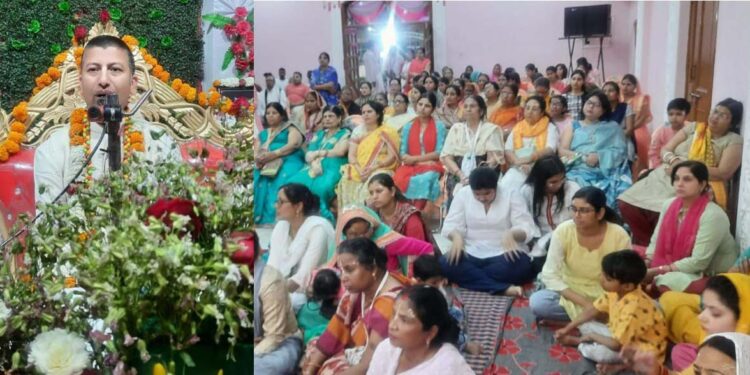 इस्कॉन मंदिर अध्यक्ष अपरिमेय श्याम प्रभु जी के साथ आलमबाग गुंजायमान हुआ हरे कृष्ण महामंत्र से