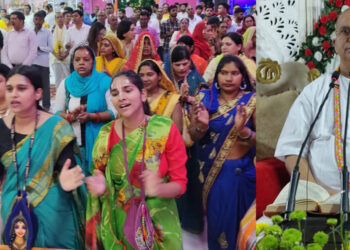 इस्कॉन मंदिर : श्रीमद भागवतम मे भक्तों को भावबिभोर कर गई श्रीमान देवकीनंदन प्रभु जी की अमृतवाणी