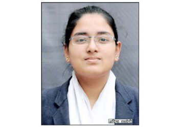 इण्डियन स्टेटिस्टिकल सर्विस में सी.एम.एस. छात्रा  अग्रिमा रस्तोगी को अखिल भारतीय चतुर्थ रैंक