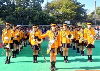 नेशनल स्कूल बैण्ड कम्पटीशन में सी.एम.एस. की बालिका ब्रास बैण्ड टीम सम्मानित