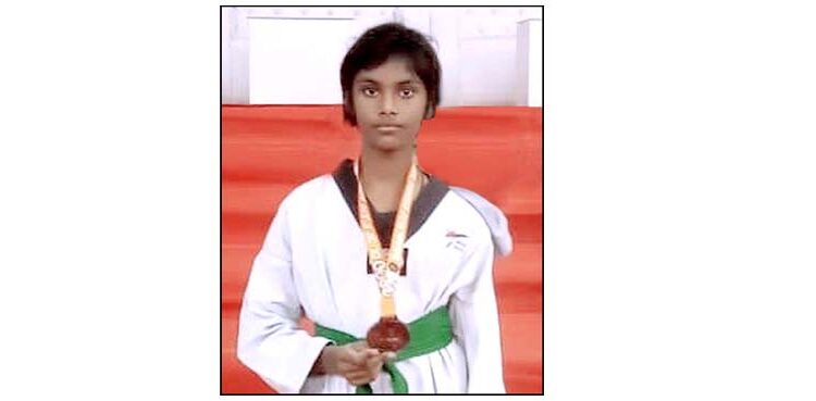 नेशनल ताइक्वाण्डो चैम्पियनशिप में सी.एम.एस. छात्रा को काँस्य पदक