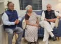 डा. भारती गाँधी से उनके आवास पर मुलाकात कर संवेदना प्रकट की रक्षा मंत्री श्री राजनाथ सिंह ने