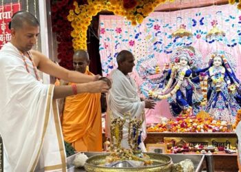 इस्कॉन मन्दिर, लखनऊ में भव्यता एवम् धूमधाम से मनाया गया गौर पूर्णिमा महा महोत्सव