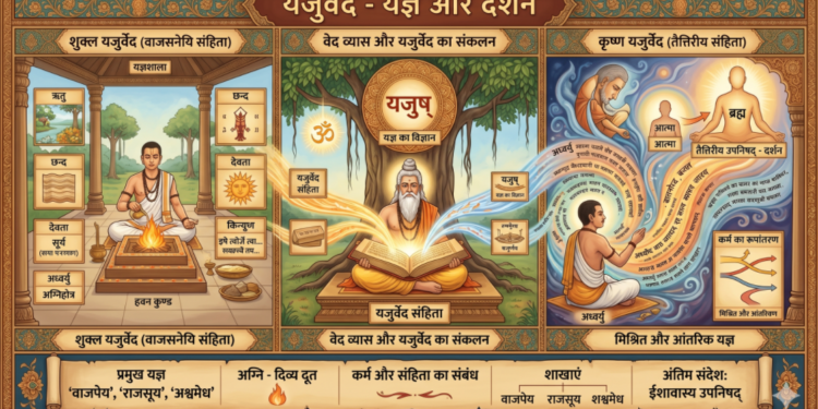 यजुर्वेद: भारतीय वैदिक साहित्य का कर्मकाण्ड प्रधान और पवित्रतम ग्रंथ – एक विस्तृत एवं संपूर्ण विश्लेषण