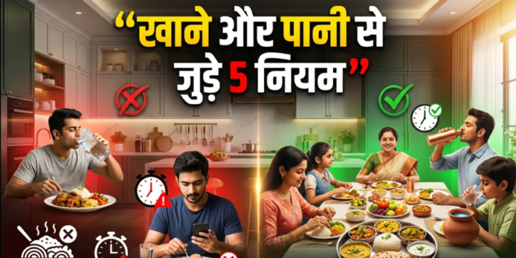 आयुर्वेद के स्वर्णिम नियम: स्वस्थ जीवन और दीर्घायु पाने के लिए भोजन और जल ग्रहण से जुड़ी ये 5 प्राचीन आदतें, जो न केवल पाचन तंत्र को शक्तिशाली बनाएंगी बल्कि जड़ से मिटा देंगी शरीर के गंभीर रोग