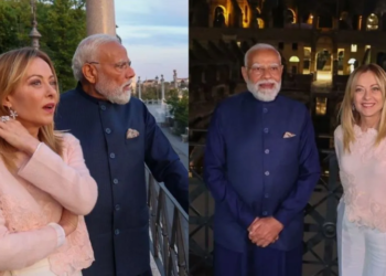 Rome में PM Narendra Modi का दौरा, PM Giorgia Meloni संग Colosseum में कूटनीति