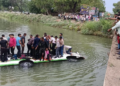 Bidhnu Ramganga नहर पुल पर डंपर और बस की टक्कर