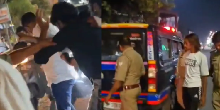 Hapur के Railway Road पर हिंसक झड़प: भीड़ ने की पिटाई, Ayan पुलिस की हिरासत में