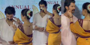 Vijay Deverakonda और Rashmika Mandanna का Telangana के Thummanpeta में दिखा खास अंदाज