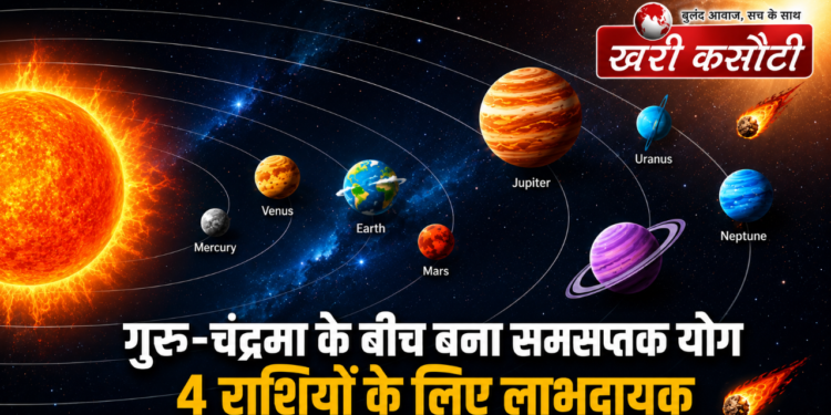 4 जून के प्रमुख ज्योतिषीय योग – समसप्तक योग और चंद्र गोचर का राशियों पर प्रभाव