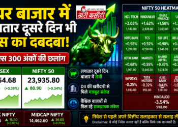 Indian शेयर बाजार में लगातार दूसरे दिन तेजी, Sensex और Nifty में भारी उछाल