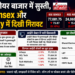 India के शेयर बाजार में सुस्ती, BSE Sensex और NSE Nifty में दिखी गिरावट