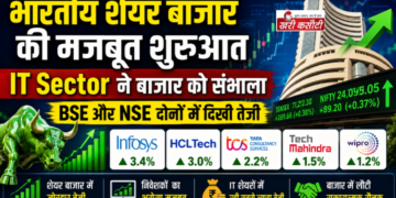 भारतीय शेयर बाजार की मजबूत शुरुआत: IT Sector ने बाजार को संभाला, BSE और NSE दोनों में दिखी तेजी