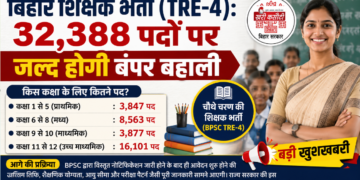 बिहार शिक्षक भर्ती (TRE-4): 32,388 पदों पर जल्द होगी बंपर बहाली