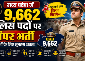 मध्य प्रदेश में 9,662 पुलिस पदों पर बंपर भर्ती: युवाओं के लिए सुनहरा अवसर