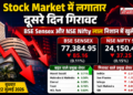 Stock Market में लगातार दूसरे दिन गिरावट, BSE Sensex और NSE Nifty लाल निशान में खुले