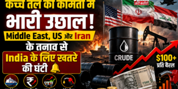 कच्चे तेल की कीमतों में भारी उछाल: Middle East, US और Iran के तनाव से India के लिए खतरे की घंटी