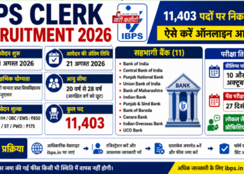 IBPS Clerk Recruitment 2026: 11,403 पदों पर निकली भर्ती, ऐसे करें ऑनलाइन आवेदन