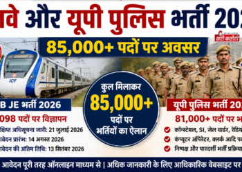 रेलवे और यूपी पुलिस भर्ती 2026: 85,000+ पदों पर अवसर