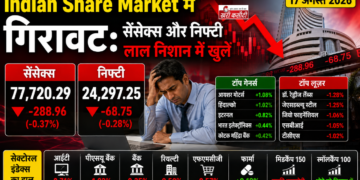 Indian Share Market में गिरावट: सेंसेक्स और निफ्टी लाल निशान में खुले