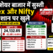 Indian Share Market में सुस्ती: Sensex और Nifty लाल निशान पर खुले
