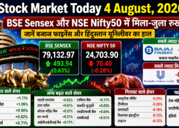 Stock Market Today 4 August, 2026: BSE Sensex और NSE Nifty50 में मिला-जुला रुख, जानें बजाज फाइनेंस और हिंदुस्तान यूनिलीवर का हाल