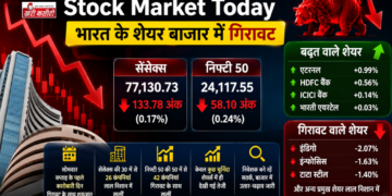 Stock Market Today: India के शेयर बाजार में शुरुआती कारोबार में दिखी गिरावट