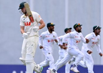 Darwin में Bangladesh के गेंदबाजों का कहर, Australia पहली पारी में 198 रनों पर सिमटी