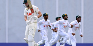 Darwin में Bangladesh के गेंदबाजों का कहर, Australia पहली पारी में 198 रनों पर सिमटी