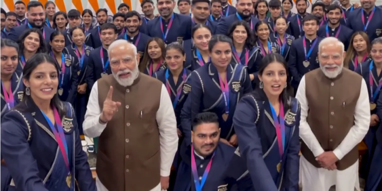 Glasgow Commonwealth Games 2026 में पदक विजेताओं से मिले Narendra Modi