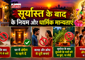 सूर्यास्त के बाद के नियम और धार्मिक मान्यताएं