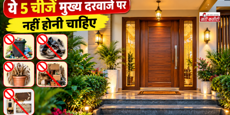 वास्तु शास्त्र: मुख्य दरवाजे से हटाएं ये 5 चीजें