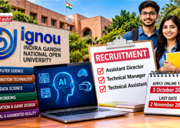 IGNOU में 14 नॉन-टीचिंग पदों पर भर्ती, Technical Assistant समेत इन पदों के लिए 3 अक्टूबर से आवेदन