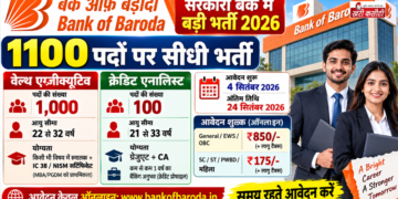 बैंक ऑफ बड़ौदा में 1,100 पदों पर निकली बंपर भर्ती, 24 सितंबर तक करें ऑनलाइन आवेदन